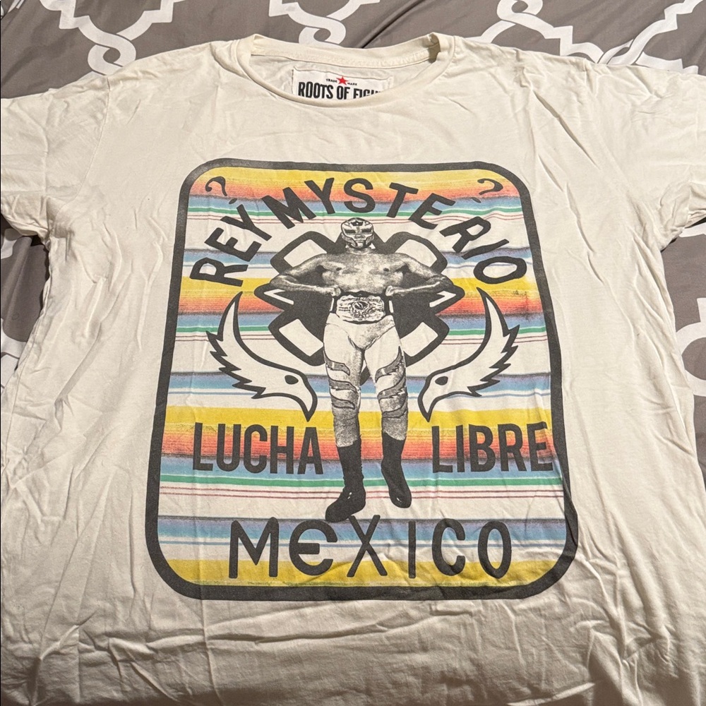 Roots of Fight Rey Mysterio Lucha Libre Graphic Tee